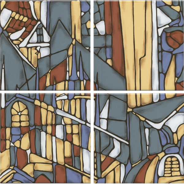 Керамогранит OP\A203\4x\17000 панно Витраж 30x30 (9компл) / коллекция Витраж 15х15 / производитель Kerama Marazzi / страна Россия