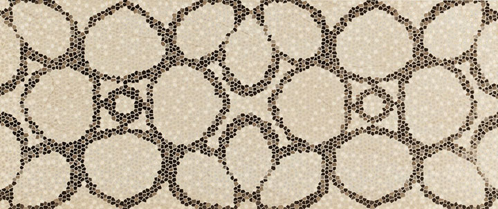 Керамическая плитка Декор Absolute Fascia Fiore Mosaico Crema Marfil 25*59,1 / коллекция Absolute / производитель NovaBell / страна Италия