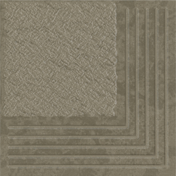 Керамогранит Ступени угловые Берген 3У бежевый 30х30 (1,35м2/67,5м2) / коллекция Берген 30х30 / производитель Керамин / страна Беларусь