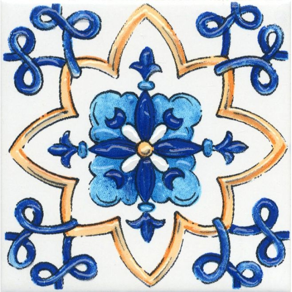 Керамогранит STG\A452\5232 Декор Капри майолика 20х20 (30шт) / коллекция Капри/Позитано 20х20 / производитель Kerama Marazzi / страна Россия