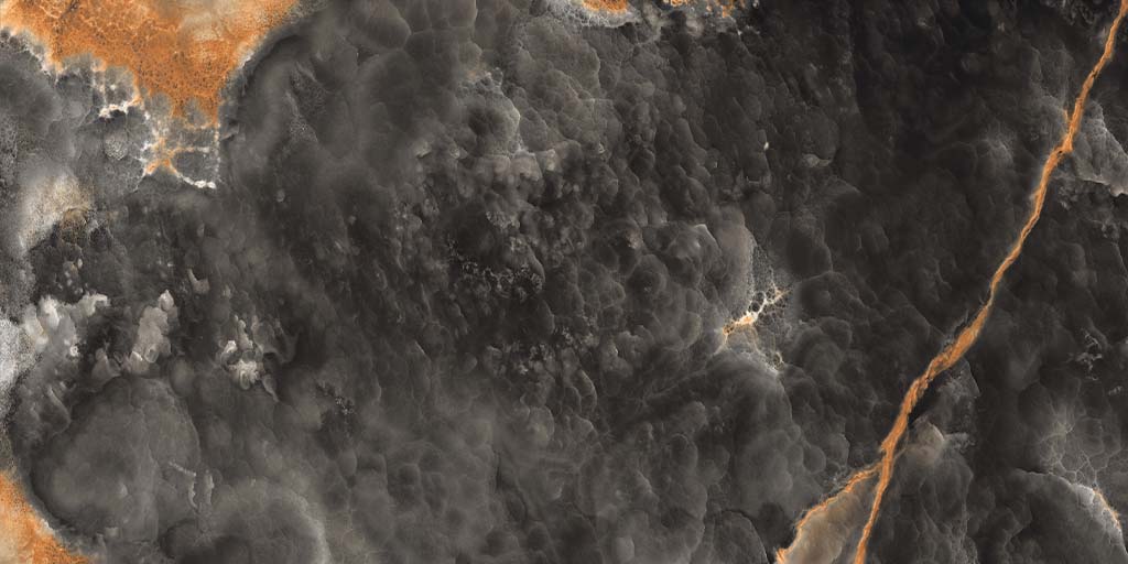 Керамическая плитка VOLCANIC NERO SHINY SUGAR 60x120x0,9 (1,44м/2шт) / коллекция VOLCANIC NERO / производитель Gravita / страна Индия