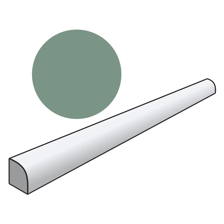 Керамическая плитка 31225 Спецэлемент HOPP JOLLY GREEN 1,2x20 см / коллекция HOPP / производитель EQUIPE CERAMICAS / страна Испания