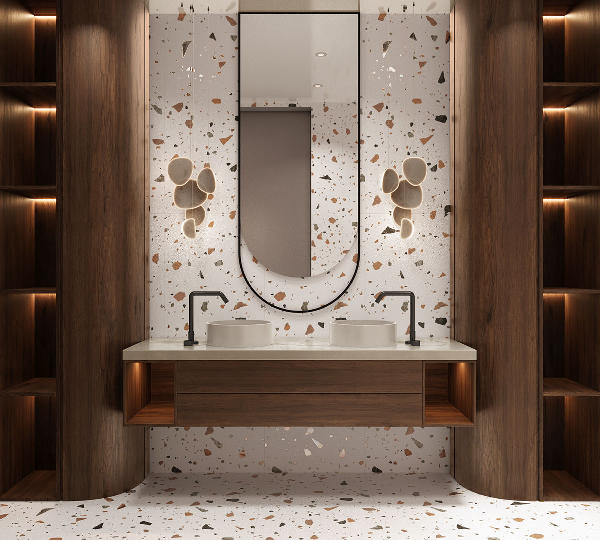 Керамогранит TERAZZO BLANCO / коллекция arcadiaceramica / производитель Arcadia Ceramica / страна Индия