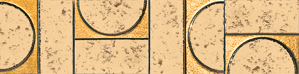 Керамогранит Бордюр керамич. EVOQUE  SIGILLO ORO LISTELLO MOSAICO, 7.5X30.5 (fKVQ) / коллекция Evoque / производитель Fap Ceramiche / страна Италия