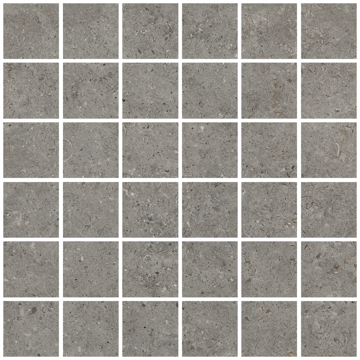 Керамическая плитка Керамогранит Bera&Beren Dark Grey Mosaic 55 Natural 30x30 / коллекция Bera&Beren / производитель Living Ceramics / страна Испания