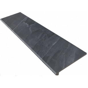 Керамическая плитка Ступень фронтальная Tibet Anti-Slip Antracita 33*120 / коллекция Tibet Antracita / производитель Gres de Aragon / страна Испания