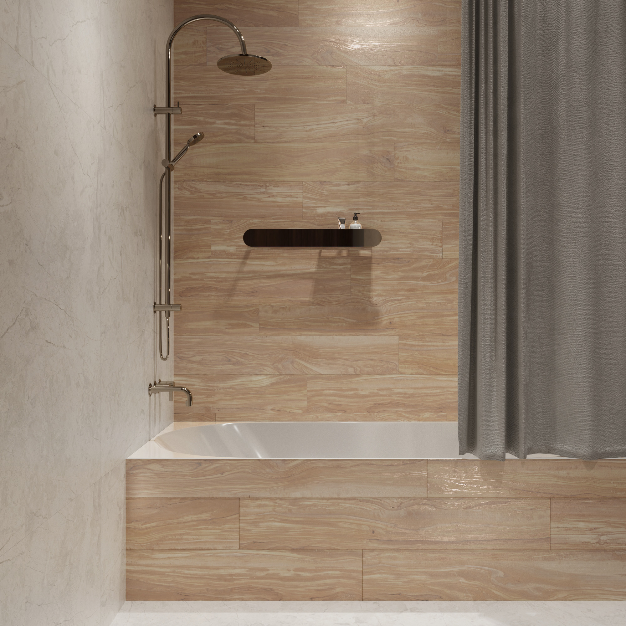 Керамогранит PEARSIAN WOOD IVORY / коллекция arcadiaceramica / производитель Creanza / страна Индия