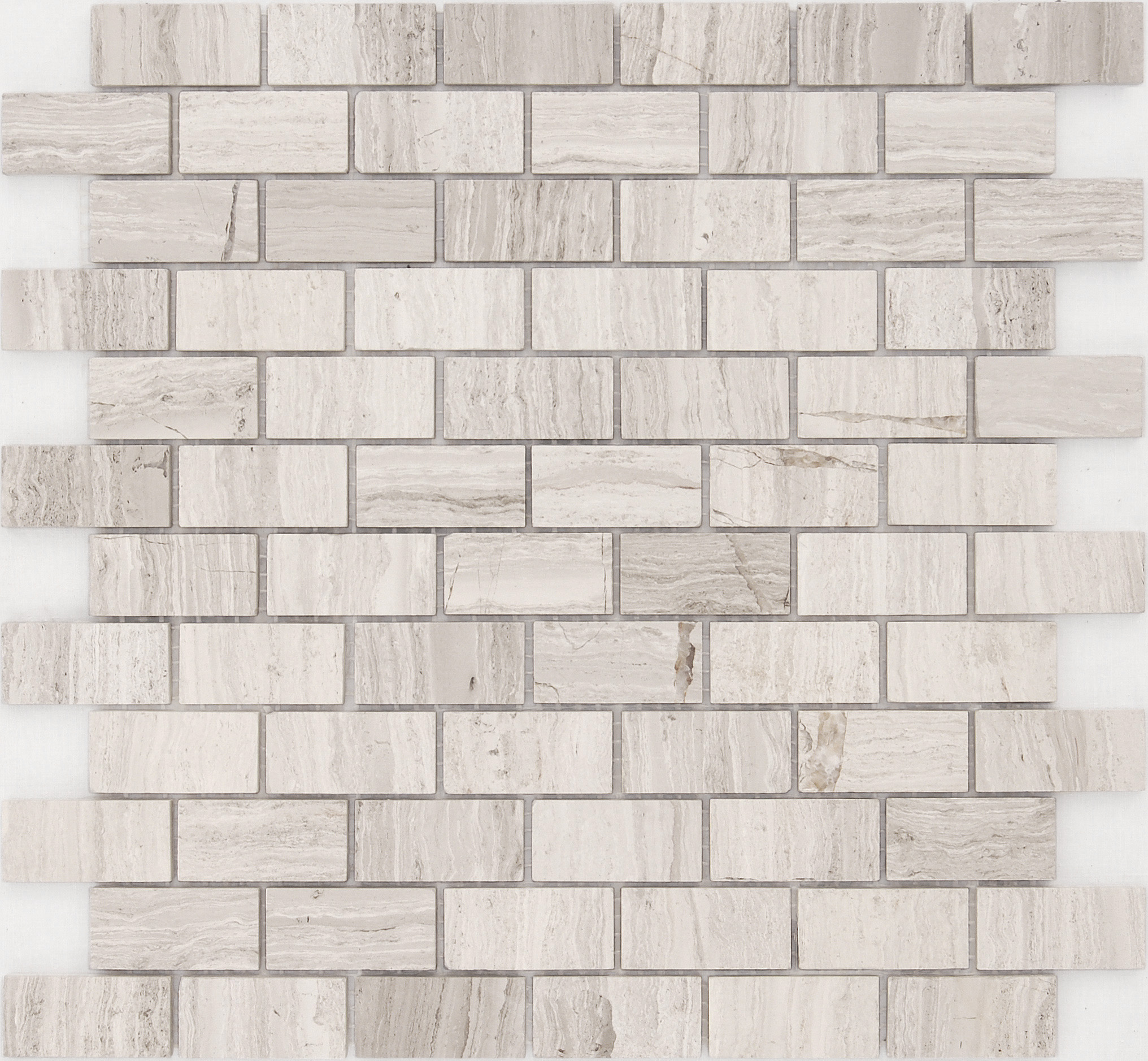 Мозаика Travertino Silver POL 23x48x4 / коллекция Pietrine 4 mm / производитель Caramelle / страна Китай
