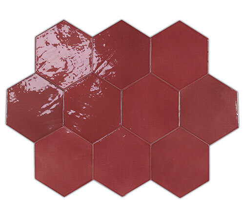 Керамическая плитка 122084 Плитка ZELLIGE HEXA WINE 10,8x12,4 см / коллекция ZELLIGE HEXA WOW / производитель WOW / страна Испания