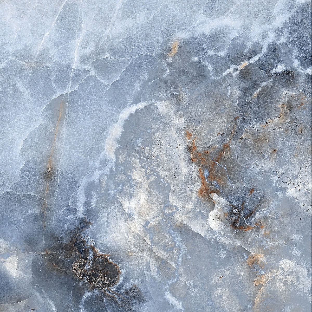 Керамогранит R_PR1015 Керамогранит Persian Blue 60*60см Polished 1,44м2 / коллекция Persian Blue Royce / производитель Royce / страна Индия