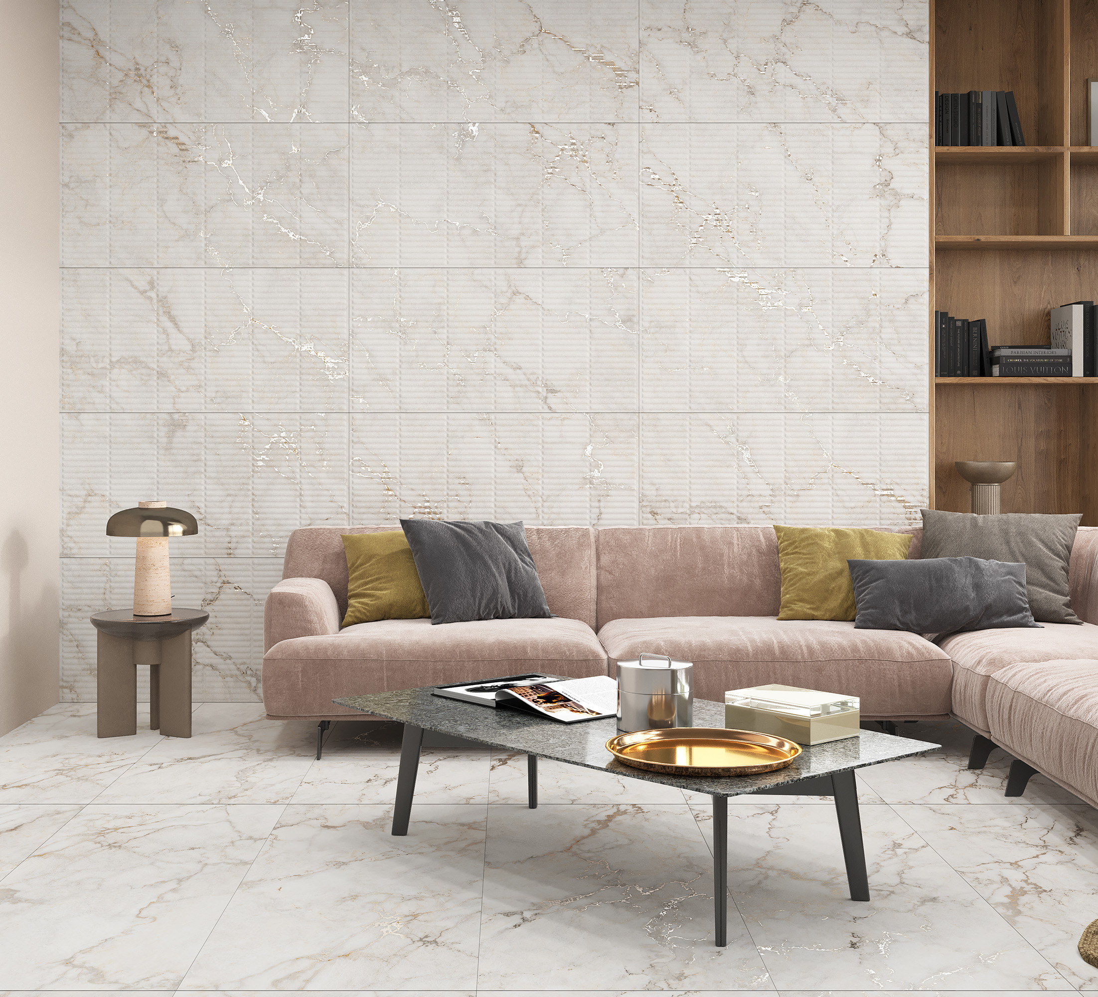 Керамогранит PRATONIX BEIGE DECOR / коллекция arcadiaceramica / производитель Creanza / страна Индия