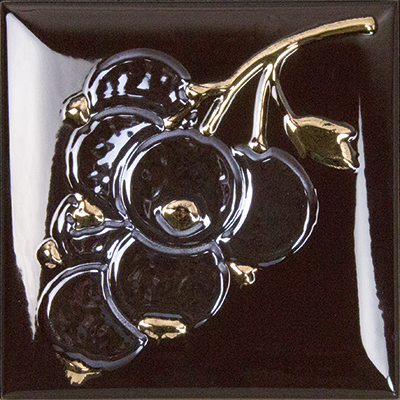 Керамическая плитка Декор Season Ribes Brillo Bisel Chocolate 15*15 / коллекция Season / производитель Monopole / страна Испания