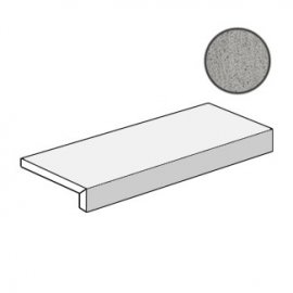Керамическая плитка A0JK Ступень угловая BLAZE ALUMINIUM ELEMENTO L GRIP 75x15xH4 см / коллекция BLAZE / производитель Atlas Concorde Italy / страна Италия