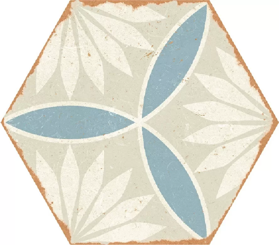 Керамогранит Kaleidoscope Blue 220х250х8 Matt, керамогранит ENNFACE / коллекция PATTERN Ennface / производитель Ennface / страна Индия