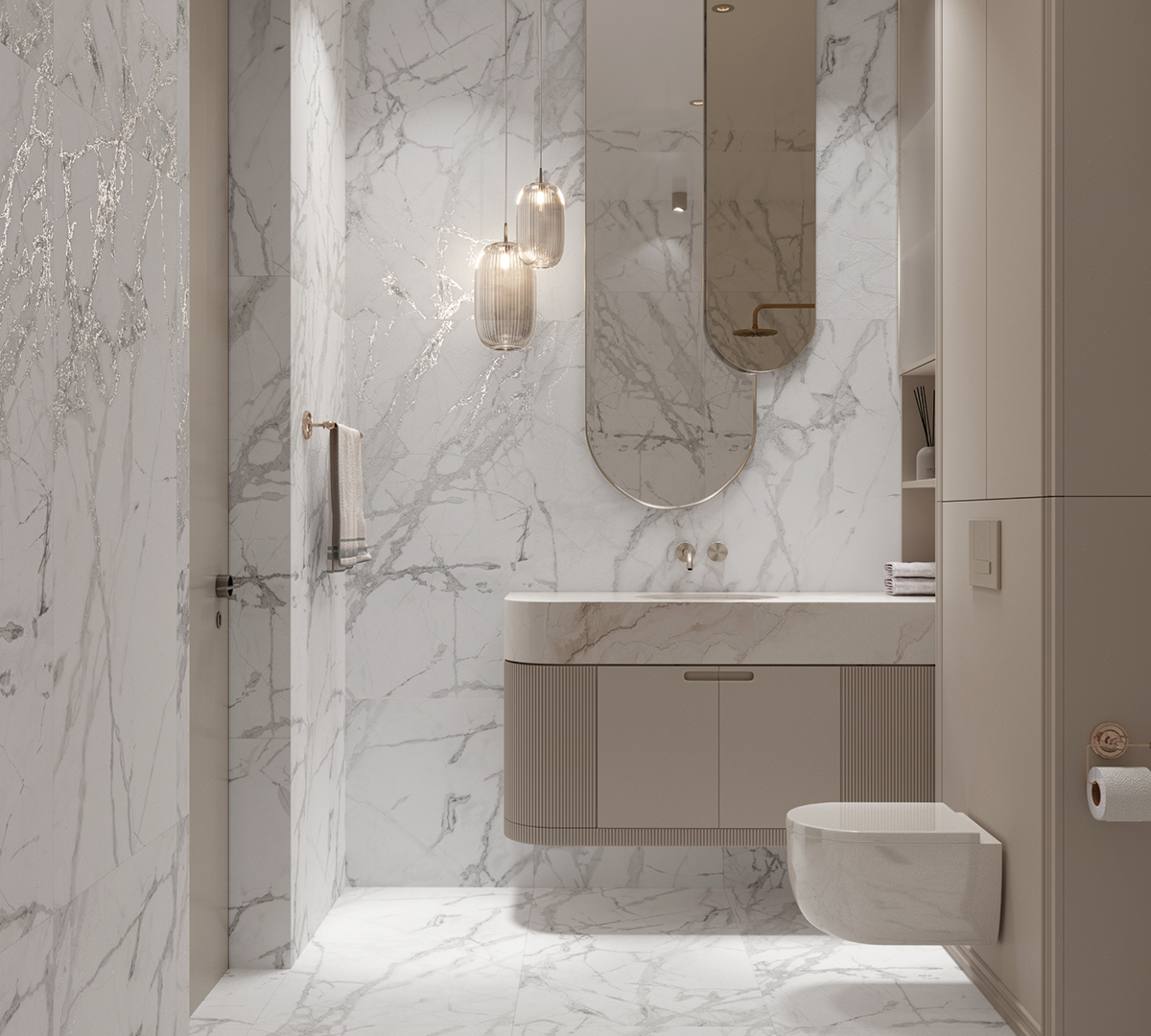 Керамогранит DIVERSO WHITE / коллекция arcadiaceramica / производитель Arcadia Ceramica / страна Индия