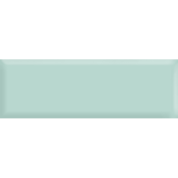 Керамогранит Плитка настенная The Wall Мятный грань глянец 10х30 (0,84м2/70,56м2) / коллекция The Wall 10х30 / производитель Golden Tile / страна 