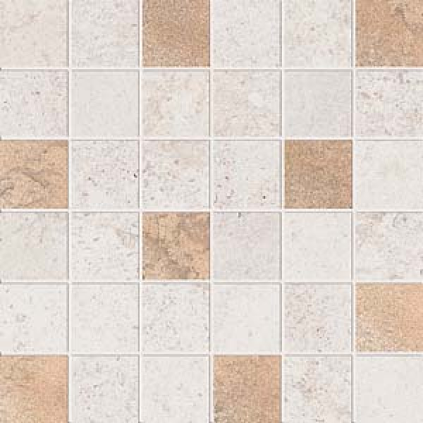 Керамогранит Мозаика ALPES RAW MOS.QUADR.GLAM IVORY 30X30 / коллекция ALPES RAW ABK / производитель ABK / страна Италия
