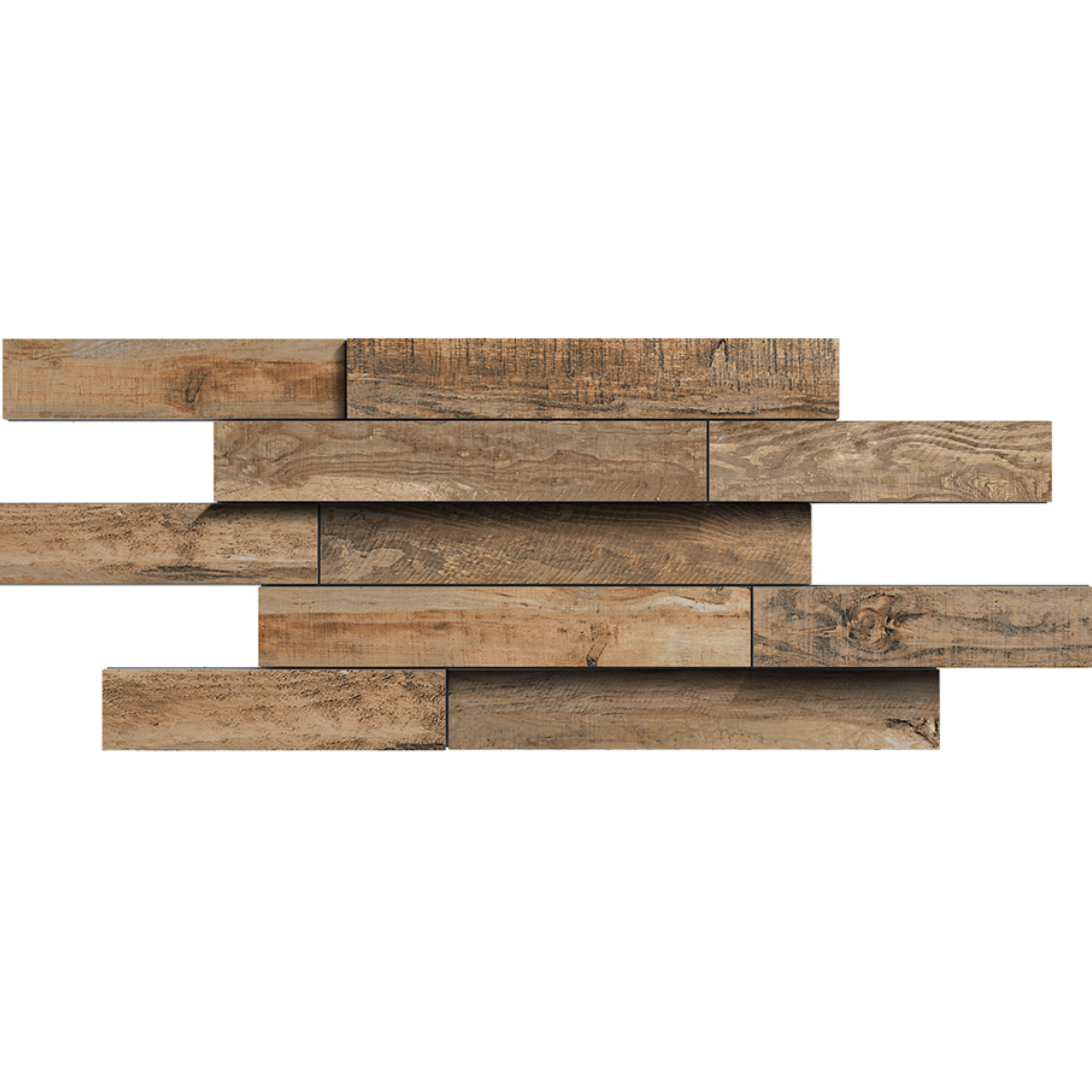 Керамическая плитка Мозаика SP04 Muretto-3D 28x78,5 непол. / коллекция Spanish Wood / производитель Эстима / страна Россия