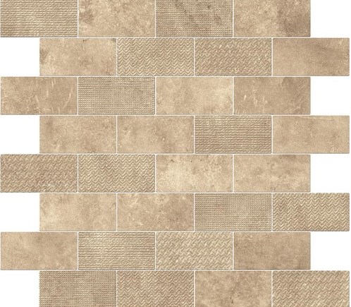 Мозаика 9AKE Мозаика AIX BEIGE MINIBRICK TUMBLED 30,5x30,5 см / коллекция AIX / производитель Atlas Concorde Italy / страна Италия