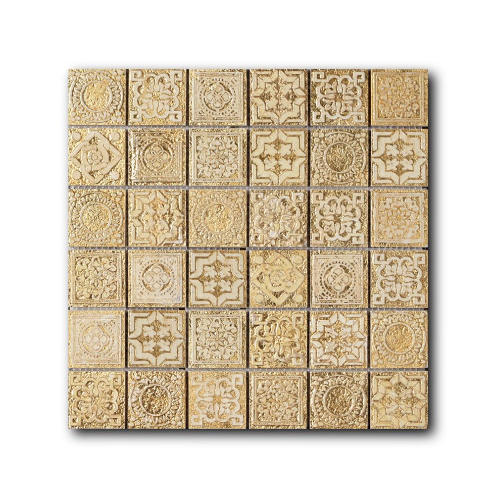 Мозаика Мозаика из натурального камня  Art&Natura Equilibrio М2B-gold 48x48 / коллекция EQUILIBRIO ART&NATURA / производитель Art&Natura / страна Италия