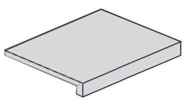 Керамогранит 620070001193 Ступень угловая DRIFT GREY SCAL ANG DX 33x120 см / коллекция DRIFT/ДРИФТ ATLAS CONCORDE / производитель Atlas Concorde Russia / страна Россия