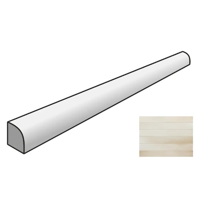 Керамическая плитка 31669 Спецэлемент MASSIMO JOLLY ALMOND 1,2x20 см / коллекция Massimo / производитель EQUIPE CERAMICAS / страна Испания