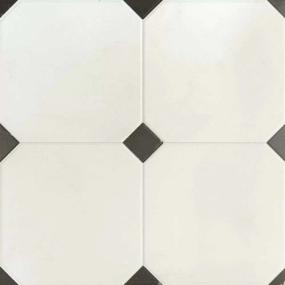 Керамогранит Betera Black-White 58x58 R / коллекция Betera EL MOLINO / производитель El Molino / страна Испания