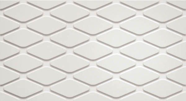 Керамическая плитка 600010002253 Плитка 3D WHITE RHOMBUS MATT 30,5x56 см / коллекция 3D WHITE/3Д ВАЙТ ВОЛЛ ATLAS CONCORDE / производитель Atlas Concorde Russia / страна Россия