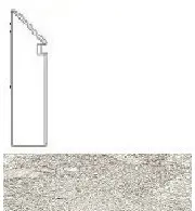 AN4H Спецэлемент KLIF WHITE BATTISCOPA SAG DX 7,2x30 см