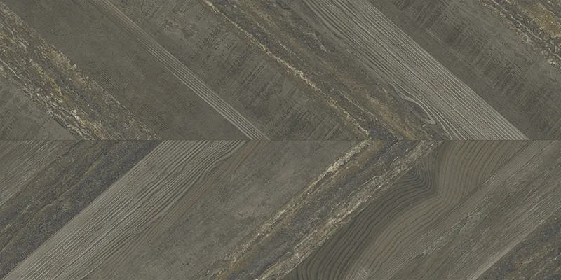 Керамогранит Chevron Walnut Stamp 49,75x99,55 / коллекция Chevron Aparici  / производитель Aparici / страна Испания