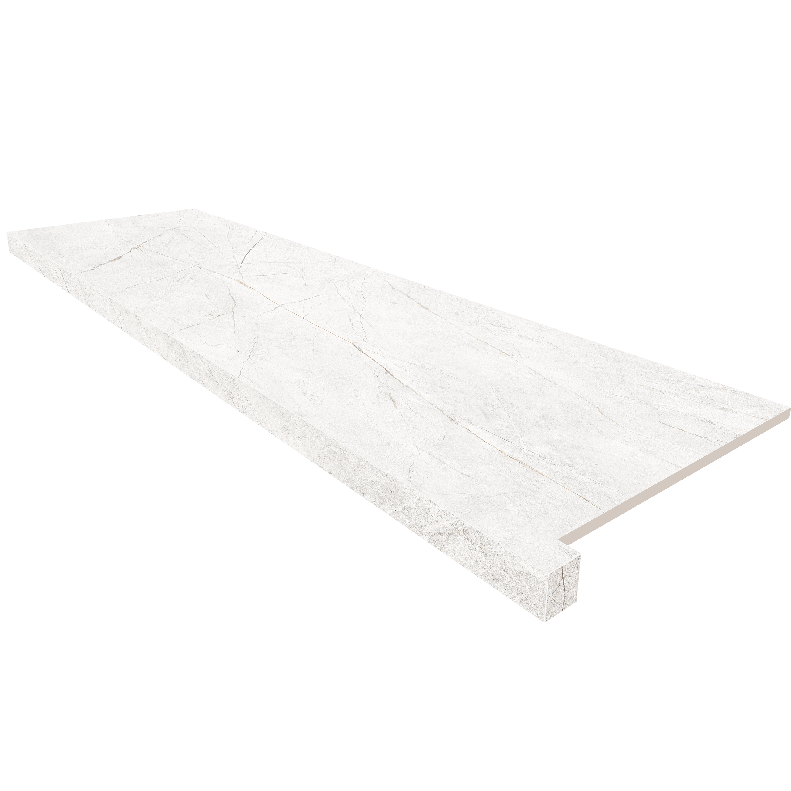 Керамическая плитка Подоконник угловой NL00 33х160 непол. с боковым выступом (правый) / коллекция Nolana / производитель ™Estima® / страна 