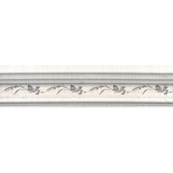 Керамогранит BLB028 Багет Кантри Шик белый декорированный 20х5 (15шт) / коллекция Кантри Шик 20х50 / производитель Kerama Marazzi / страна Россия