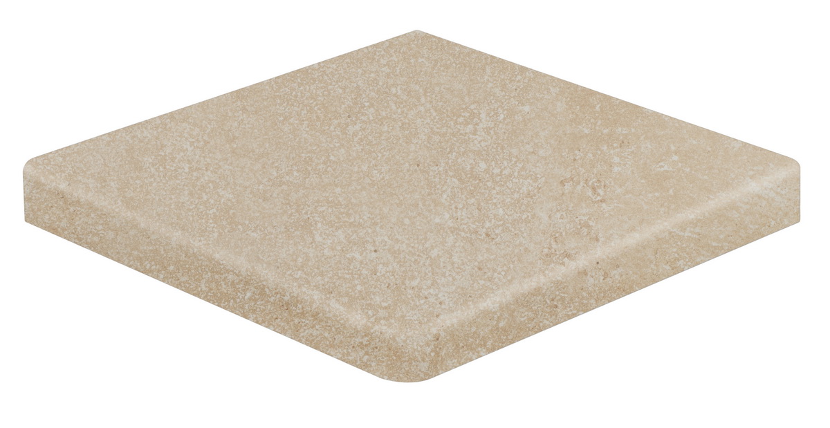 Керамическая плитка Ступень угловая Mistery Peldano Esq. Recto Sand 32,3*32,3 / коллекция Mistery / производитель Rosa Gres / страна Испания