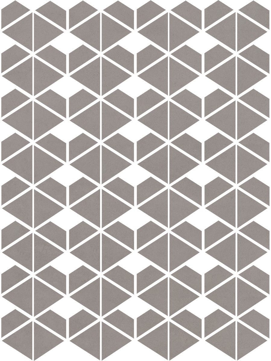 Керамическая плитка Керамогранит Cava Grey Mosaic. D. 22.8x27.1 / коллекция CAVA / производитель Living Ceramics / страна Испания