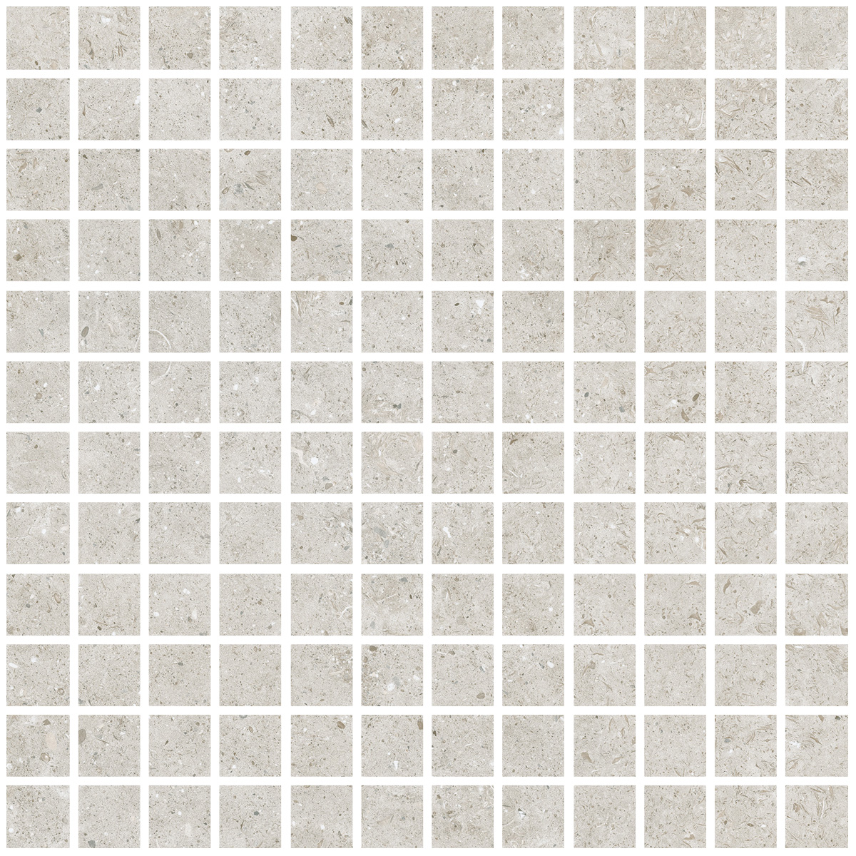 Керамическая плитка Керамогранит Bera&Beren Light Grey Mosaic 25 Natural 30x30 / коллекция Bera&Beren / производитель Living Ceramics / страна Испания
