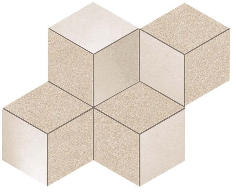 Мозаика AUN2 Мозаика напольная KONE BEIGE MOSAICO ESAGONO 30x35 см / коллекция KONE / производитель Atlas Concorde Italy / страна Италия