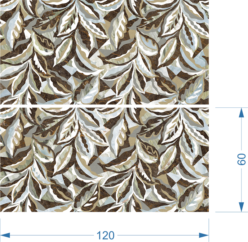 Керамогранит Плитка облиц. керамич. BOTANICAL6 12LP,  6.5мм, 60x120 (183205) / коллекция AESTHETICA / производитель LA FAENZA / страна Италия