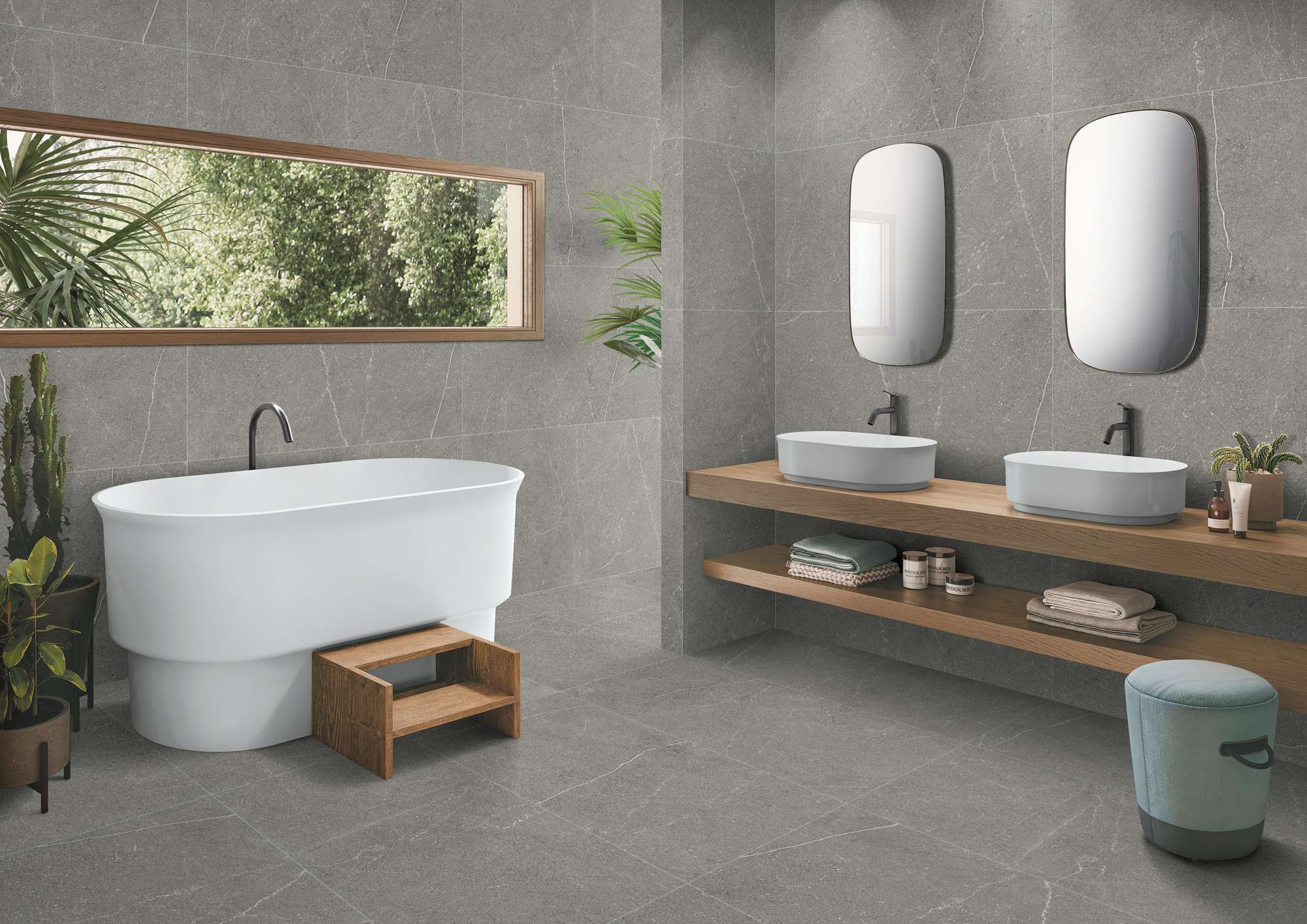 Керамогранит EQUISTONE GRAPHITE / коллекция arcadiaceramica / производитель Arcadia Ceramica / страна Индия