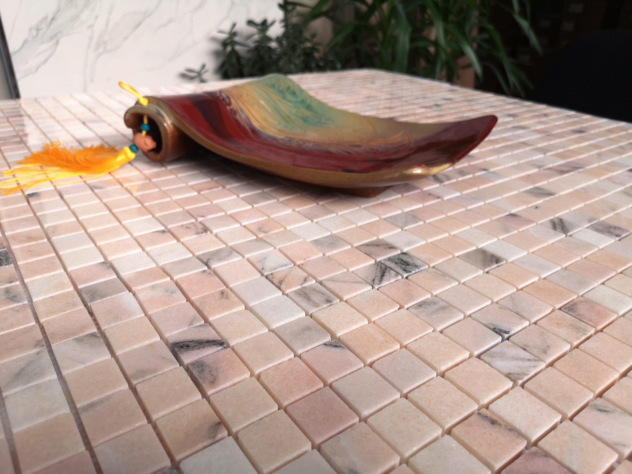 Мозаика Rosa Salmone POL 23x23x7 / коллекция Pietrine 7 mm / производитель Caramelle  LeeDo / страна Китай