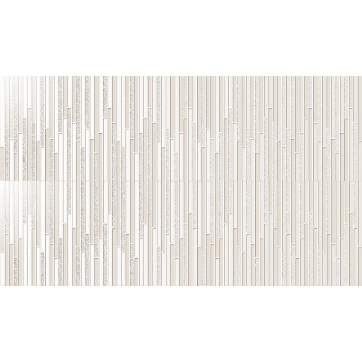 Керамическая плитка Декор Intuition Shine (из 2 шт) White 58*100 / коллекция яIntuition / производитель Ibero / страна Испания