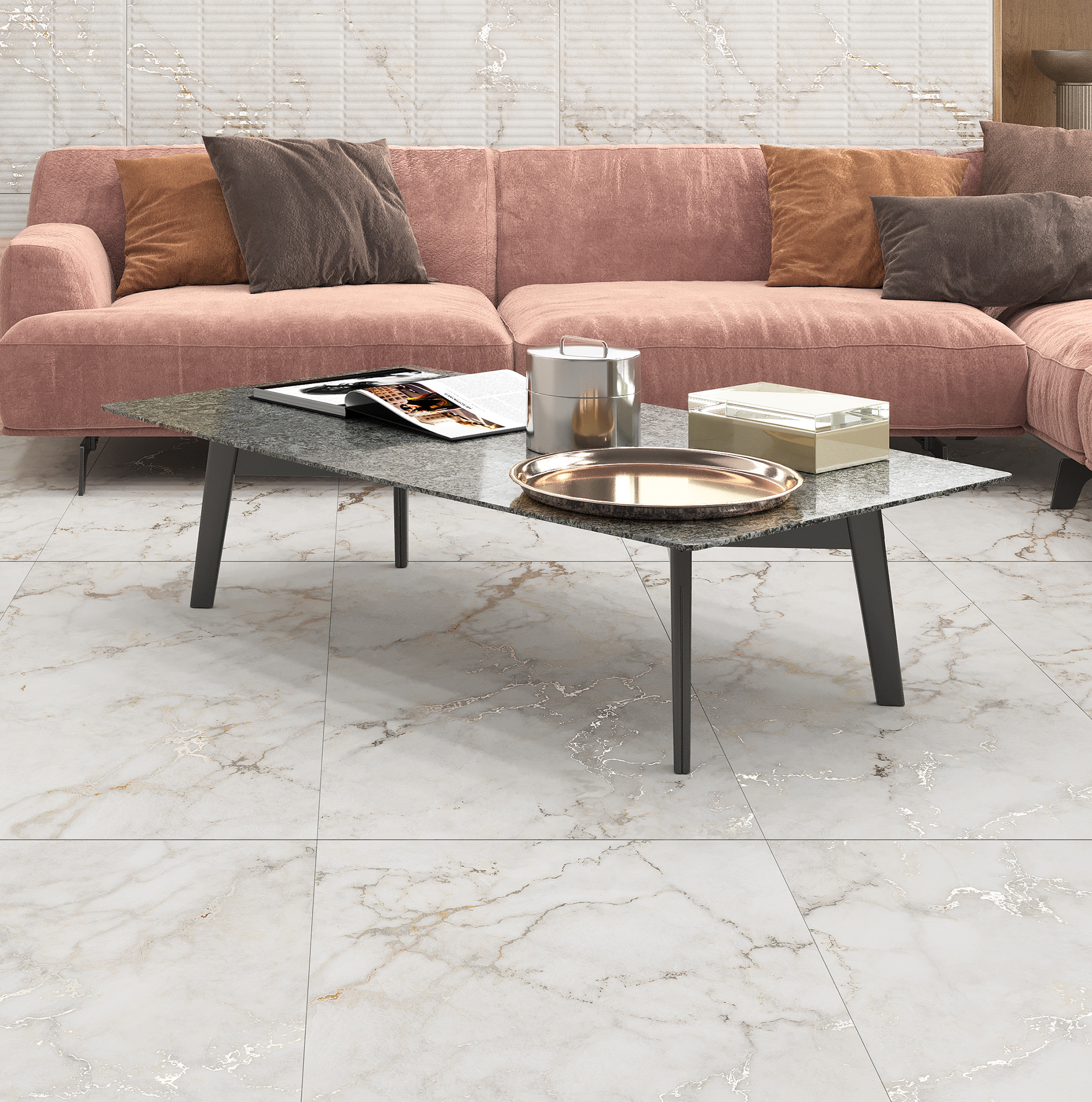 Керамогранит PRATONIX BEIGE / коллекция arcadiaceramica / производитель Creanza / страна Индия