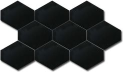 24262 Мозаика SCALE BENZENE MOSAIC BLACK MATT 25,5x44 см