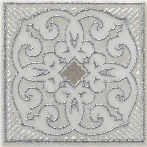 Керамогранит Вставка керамич. ARES SILVER, 11.5x11.5 (219284) / коллекция Odissey / производитель Colorker / страна Испания