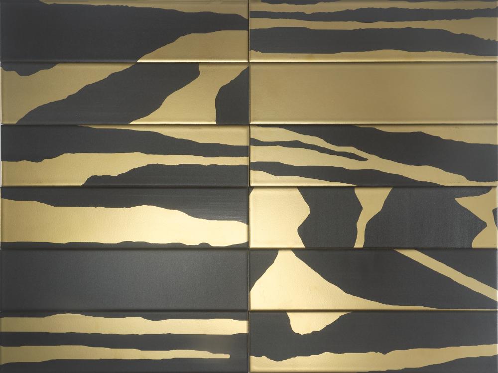 Керамическая плитка FLAT SAVANNAH BLACK & GOLD 7.5X30 / коллекция Flat / производитель globusceramica / страна 
