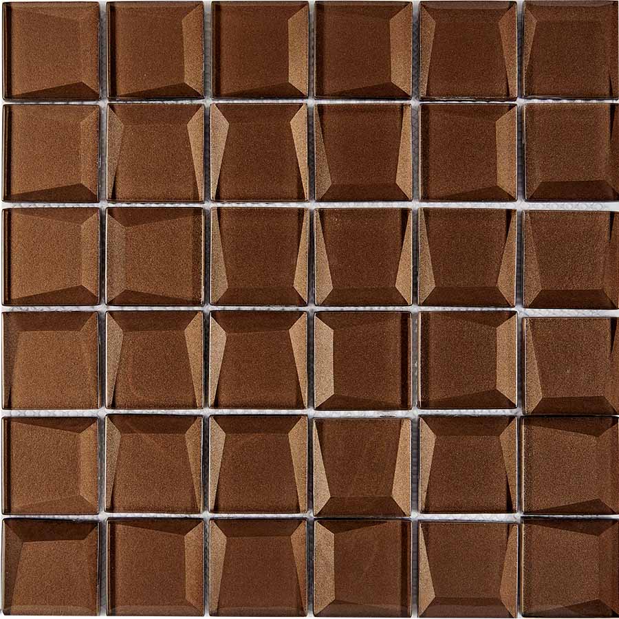 Мозаика PIX740 из стекла, чип 48x48 мм, сетка 300х300x8 мм / коллекция Стеклянная мозаика Pixmosaic / производитель Pixmosaic / страна Китай