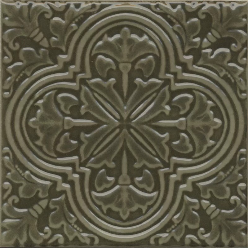 Керамическая плитка KMD3STA002BN Фес зелёный глянцевый (34шт) декор / коллекция Фес KЕRАМА МАRАZZI / производитель Kerama Marazzi / страна Россия