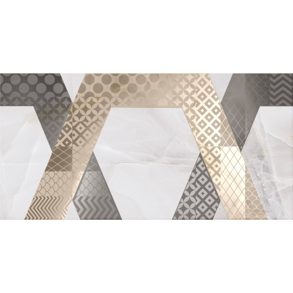 Керамическая плитка Декор Палермо D1 Геометрия 25х50 (8шт) / коллекция ПАЛЕРМО AXIMA / производитель AXIMA / страна Россия