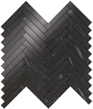 Мозаика 9SHN Мозаика MARVEL STONE NERO MARQUINA HERRINGBONE WALL 30,5х30 см / коллекция MARVEL STONE / производитель Atlas Concorde Italy / страна 