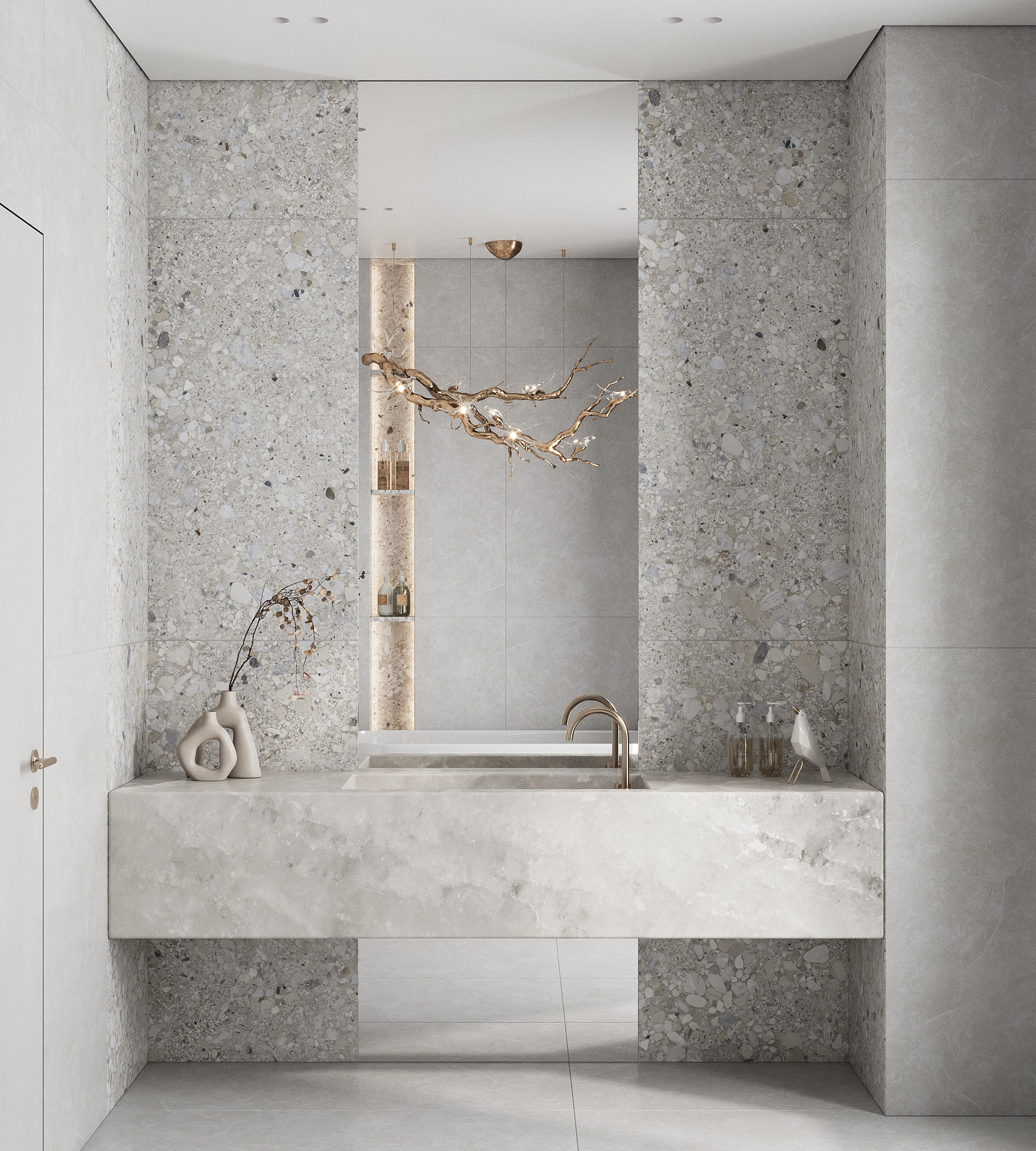 Керамогранит GLIATO TERRAZZO / коллекция arcadiaceramica / производитель Creanza / страна Индия