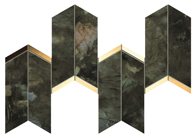 Мозаика Мозаика MARVEL CHEVRON BRASIL GREEN, 17x41.4 (9MCO) / коллекция MARVEL DREAM / производитель Atlas Concorde Italy / страна Италия